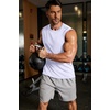 image:imageCOOFANDY Mens Sleeveless Shirt Quick Dry Workout Tank Top Gym Muscle T Shirts Sport Athletic Tanks Moisture WickingWhite