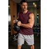 image:imageCOOFANDY Mens Sleeveless Shirt Quick Dry Workout Tank Top Gym Muscle T Shirts Sport Athletic Tanks Moisture WickingWine Red