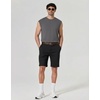 image:imageCOOFANDY Mens Sleeveless Shirts 100 Cotton Workout Tank Tops Cut Off Shirts Gym Muscle Loose Fit TeeDark Grey