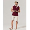 image:imageCOOFANDY Mens Sleeveless Shirts 100 Cotton Workout Tank Tops Cut Off Shirts Gym Muscle Loose Fit TeeDark Red