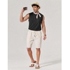 image:imageCOOFANDY Mens Sleeveless Shirts Cotton Workout Tank Tops Muscle Cut Off Shirt Summer Beach Casual Washed TeeBlack