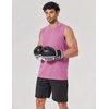 image:imageCOOFANDY Mens Sleeveless Shirts Cotton Workout Tank Tops Muscle Cut Off Shirt Summer Beach Casual Washed TeePink