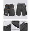 image:imageCOOFANDY Mens Sleeveless Workout Hoodie Shorts Set 2 Piece Outfits Hooded Tank Tops Gym Tracksuit SweatsuitsDark Grey
