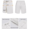 image:imageCOOFANDY Mens Sleeveless Workout Hoodie Shorts Set 2 Piece Outfits Hooded Tank Tops Gym Tracksuit SweatsuitsWhite