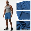 image:imageCOOFANDY Mens Sweat Shorts 2 Pack 7 Gym Workout Drawstring Jogger Shorts with PocketsBlueBlack