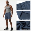image:imageCOOFANDY Mens Sweat Shorts 2 Pack 7 Gym Workout Drawstring Jogger Shorts with PocketsNavy BlueBlack