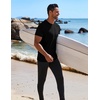 image:imageCOOFANDY Mens Swim Shirt UPF 50 Rash Guard Beach Tshirt Workout Quick Dry T Shirts for Running Surfing and HikingBlackdeep Grey