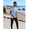 image:imageCOOFANDY Mens Swim Shirt UPF 50 Rash Guard Beach Tshirt Workout Quick Dry T Shirts for Running Surfing and HikingBlue