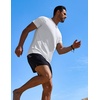 image:imageCOOFANDY Mens Swim Shirt UPF 50 Rash Guard Beach Tshirt Workout Quick Dry T Shirts for Running Surfing and HikingWhitedeep Blue