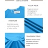 image:imageCOOFANDY Mens Swim Shirt UPF 50 Rash Guard Beach Tshirt Workout Quick Dry T Shirts for Running Surfing and HikingWhitedeep Blue