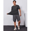 image:imageCOOFANDY Mens T Shirt Short Sleeve Cotton Blend TShirts Crew Neck Casual Summer Basic Tee ShirtsDark Grey