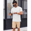 image:imageCOOFANDY Mens T Shirt Short Sleeve Cotton Blend TShirts Crew Neck Casual Summer Basic Tee ShirtsWhite