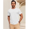 image:imageCOOFANDY Mens T Shirt Short Sleeve Cotton Blend TShirts Crew Neck Casual Summer Basic Tee ShirtsWhite