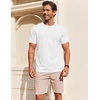 image:imageCOOFANDY Mens T Shirt Short Sleeve Cotton Blend TShirts Crew Neck Casual Summer Basic Tee ShirtsWhite