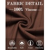 image:imageCOOFANDY Mens T Shirts Short Sleeve Knit Sweater Shirt Casual Crewneck Ribbed Pullover TeesBrown
