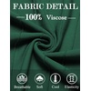 image:imageCOOFANDY Mens T Shirts Short Sleeve Knit Sweater Shirt Casual Crewneck Ribbed Pullover TeesDeep Green