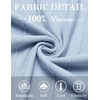 image:imageCOOFANDY Mens T Shirts Short Sleeve Knit Sweater Shirt Casual Crewneck Ribbed Pullover TeesDenim Blue