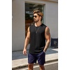 image:imageCOOFANDY Mens Tank Top Cotton Workout Sleeveless Muscle T Shirts Casual Summer Tank ShirtsBlack1 Pcs