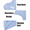 image:imageCOOFANDY Mens Tank Top Cotton Workout Sleeveless Muscle T Shirts Casual Summer Tank ShirtsLight Blue1 Pcs