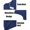 image:imageCOOFANDY Mens Tank Top Cotton Workout Sleeveless Muscle T Shirts Casual Summer Tank ShirtsNavy Blue1 Pcs