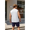 image:imageCOOFANDY Mens Tank Top Cotton Workout Sleeveless Muscle T Shirts Casual Summer Tank ShirtsWhite1 Pcs