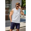 image:imageCOOFANDY Mens Tank Top Cotton Workout Sleeveless Muscle T Shirts Casual Summer Tank ShirtsWhite1 Pcs