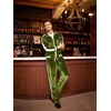 image:imageCOOFANDY Mens Tracksuit 2 Piece Set Velour Sweatsuit Jogging Suits Full Zip Jacket Pants OutfitsArmy Green