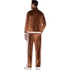 image:imageCOOFANDY Mens Tracksuit 2 Piece Set Velour Sweatsuit Jogging Suits Full Zip Jacket Pants OutfitsBrown