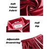 image:imageCOOFANDY Mens Tracksuit 2 Piece Set Velour Sweatsuit Jogging Suits Full Zip Jacket Pants OutfitsBurgundy