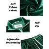 image:imageCOOFANDY Mens Tracksuit 2 Piece Set Velour Sweatsuit Jogging Suits Full Zip Jacket Pants OutfitsEvergreen