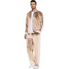 image:imageCOOFANDY Mens Tracksuit 2 Piece Set Velour Sweatsuit Jogging Suits Full Zip Jacket Pants OutfitsLight Khaki