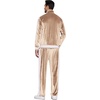 image:imageCOOFANDY Mens Tracksuit 2 Piece Set Velour Sweatsuit Jogging Suits Full Zip Jacket Pants OutfitsLight Khaki