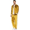 image:imageCOOFANDY Mens Tracksuit 2 Piece Set Velour Sweatsuit Jogging Suits Full Zip Jacket Pants OutfitsMedium Yellow