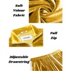 image:imageCOOFANDY Mens Tracksuit 2 Piece Set Velour Sweatsuit Jogging Suits Full Zip Jacket Pants OutfitsMedium Yellow