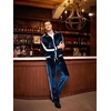 image:imageCOOFANDY Mens Tracksuit 2 Piece Set Velour Sweatsuit Jogging Suits Full Zip Jacket Pants OutfitsNavy Blue