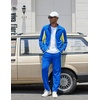image:imageCOOFANDY Mens Tracksuits 2 Piece Jogging Athletic Sweatsuits Full Zip Sport Jackets And Pants Casual Set OutfitRoyal Bluegreen