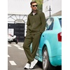 image:imageCOOFANDY Mens Tracksuits Casual Sweatsuit 2 Piece Full Zip Athletic Jogging Suit Sets Sport Sweat SuitArmy Green