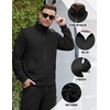 image:imageCOOFANDY Mens Tracksuits Casual Sweatsuit 2 Piece Full Zip Athletic Jogging Suit Sets Sport Sweat SuitBlack