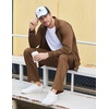 image:imageCOOFANDY Mens Tracksuits Casual Sweatsuit 2 Piece Full Zip Athletic Jogging Suit Sets Sport Sweat SuitBrown
