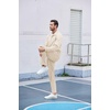 image:imageCOOFANDY Mens Tracksuits Casual Sweatsuit 2 Piece Full Zip Athletic Jogging Suit Sets Sport Sweat SuitCream