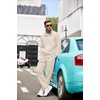 image:imageCOOFANDY Mens Tracksuits Casual Sweatsuit 2 Piece Full Zip Athletic Jogging Suit Sets Sport Sweat SuitCream