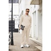 image:imageCOOFANDY Mens Tracksuits Casual Sweatsuit 2 Piece Full Zip Athletic Jogging Suit Sets Sport Sweat SuitCream