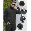 image:imageCOOFANDY Mens Tracksuits Casual Sweatsuit 2 Piece Full Zip Athletic Jogging Suit Sets Sport Sweat SuitDark Grey
