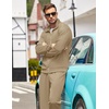 image:imageCOOFANDY Mens Tracksuits Casual Sweatsuit 2 Piece Full Zip Athletic Jogging Suit Sets Sport Sweat SuitKhaki