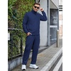 image:imageCOOFANDY Mens Tracksuits Casual Sweatsuit 2 Piece Full Zip Athletic Jogging Suit Sets Sport Sweat SuitNavy