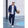 image:imageCOOFANDY Mens Tracksuits Casual Sweatsuit 2 Piece Full Zip Athletic Jogging Suit Sets Sport Sweat SuitNavy