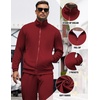image:imageCOOFANDY Mens Tracksuits Casual Sweatsuit 2 Piece Full Zip Athletic Jogging Suit Sets Sport Sweat SuitWine Red