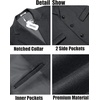 image:imageCOOFANDY Mens Trench Coat Long Casual Single Brested Overcoat Winter Notched Collar Wool Blend Pea coat With PocketsDark Grey