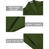 image:imageCOOFANDY Mens Trench Coat Notched Collar Single Breasted Peacoat Winter Overcoat With PocketsArmy Green