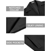 image:imageCOOFANDY Mens Trench Coat Notched Collar Single Breasted Peacoat Winter Overcoat With PocketsBlack